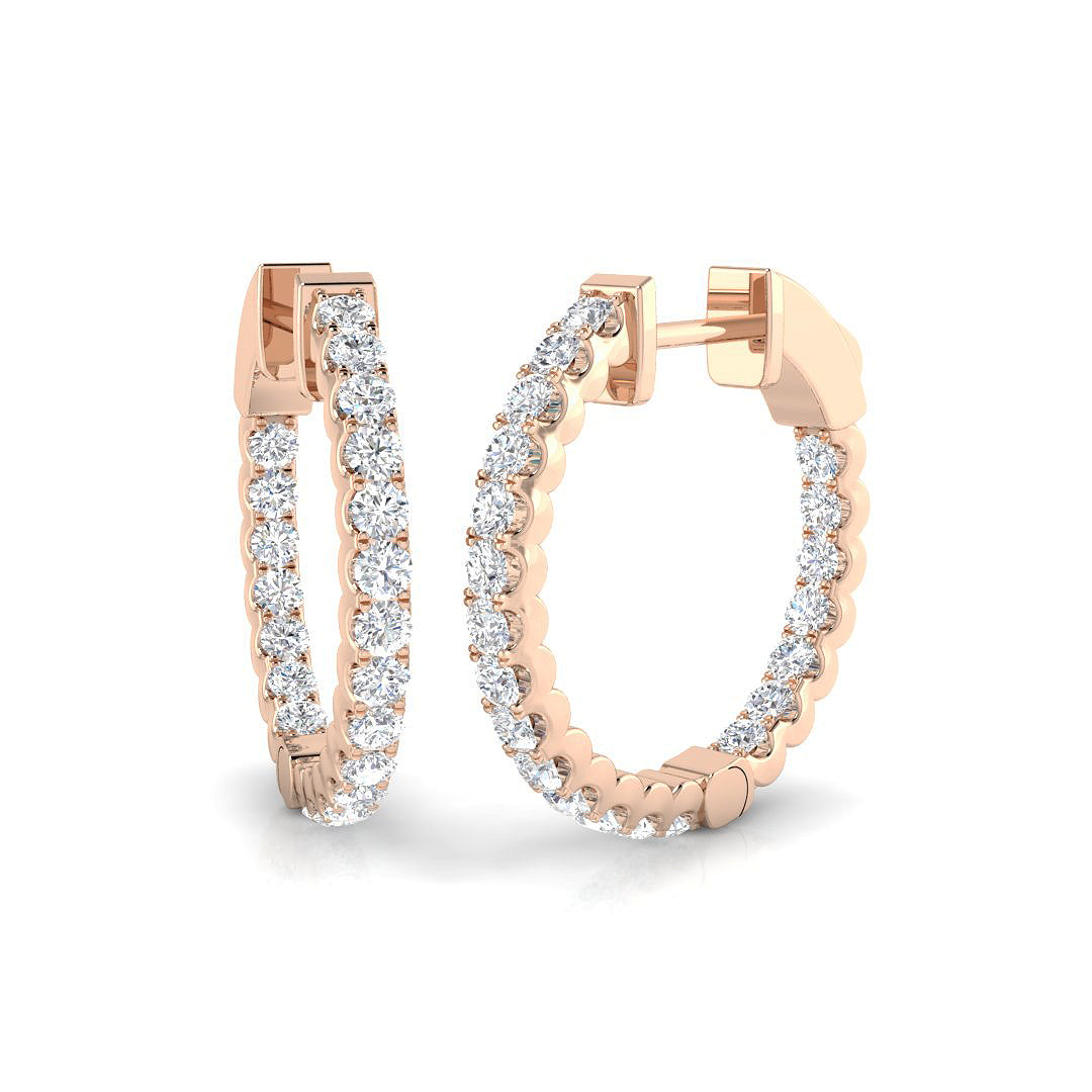 Round Diamond Earrings