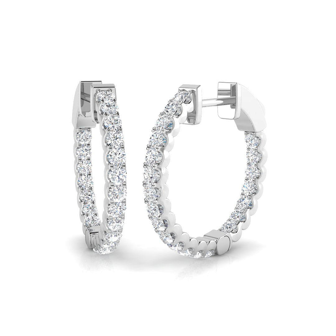 Round Diamond Earrings