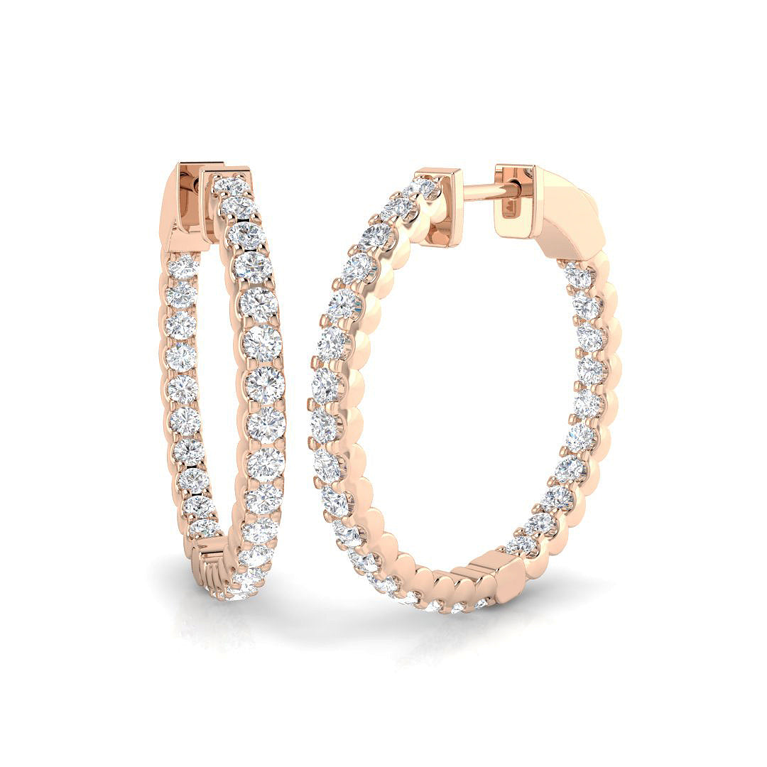 Round Diamond Earrings