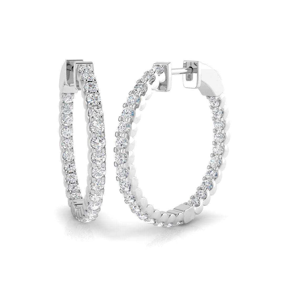 Round Diamond Earrings