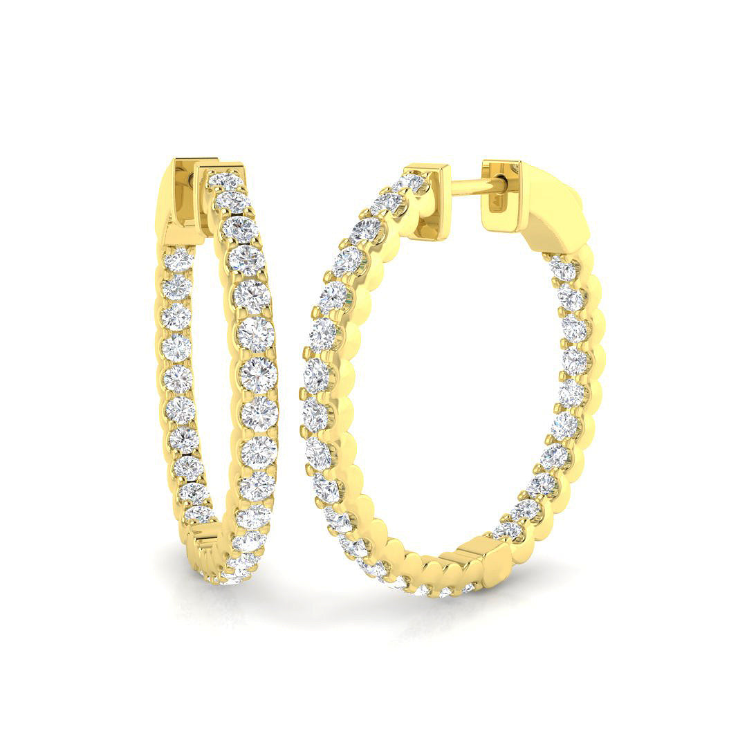 Round Diamond Earrings