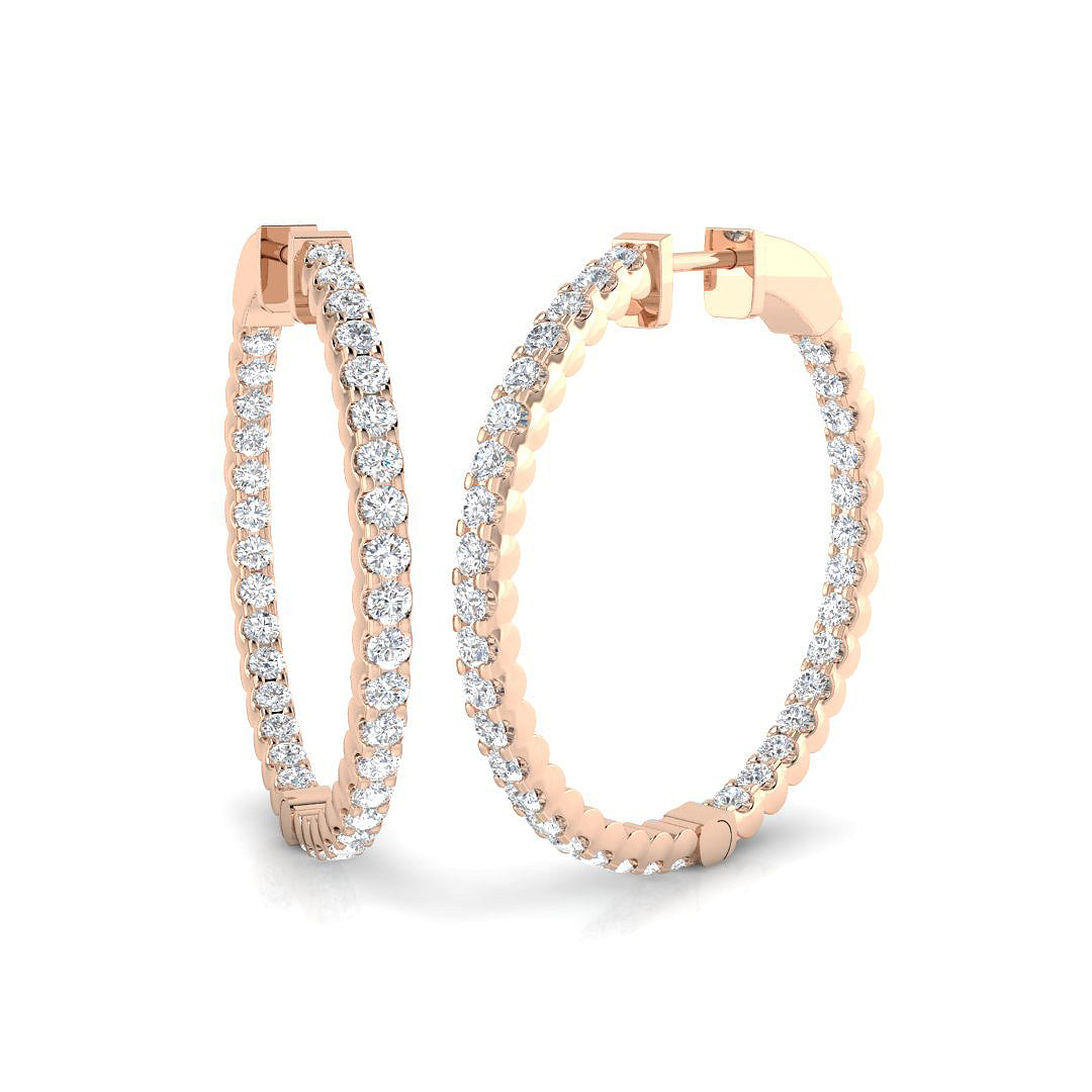 Round Diamond Earrings