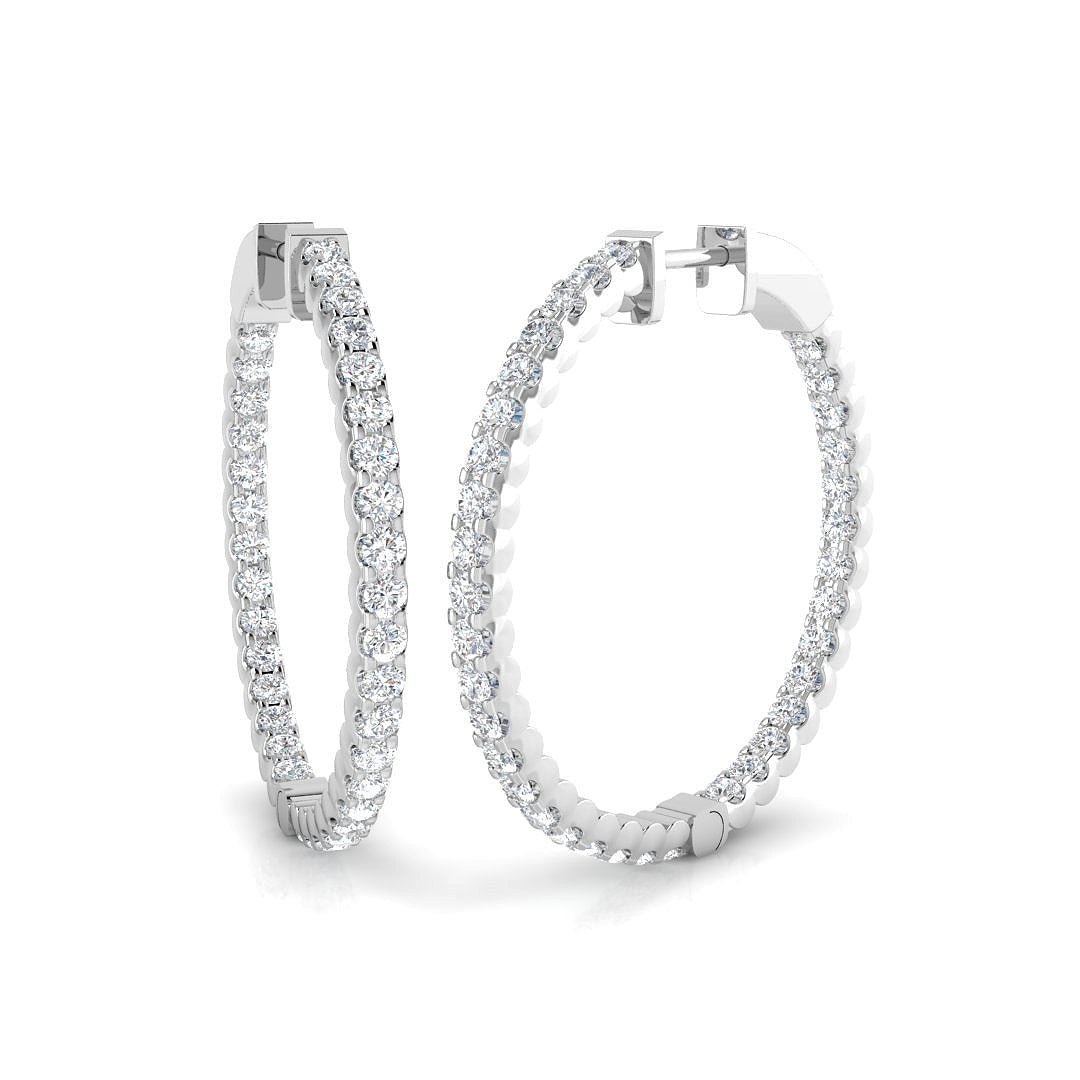 Round Diamond Earrings
