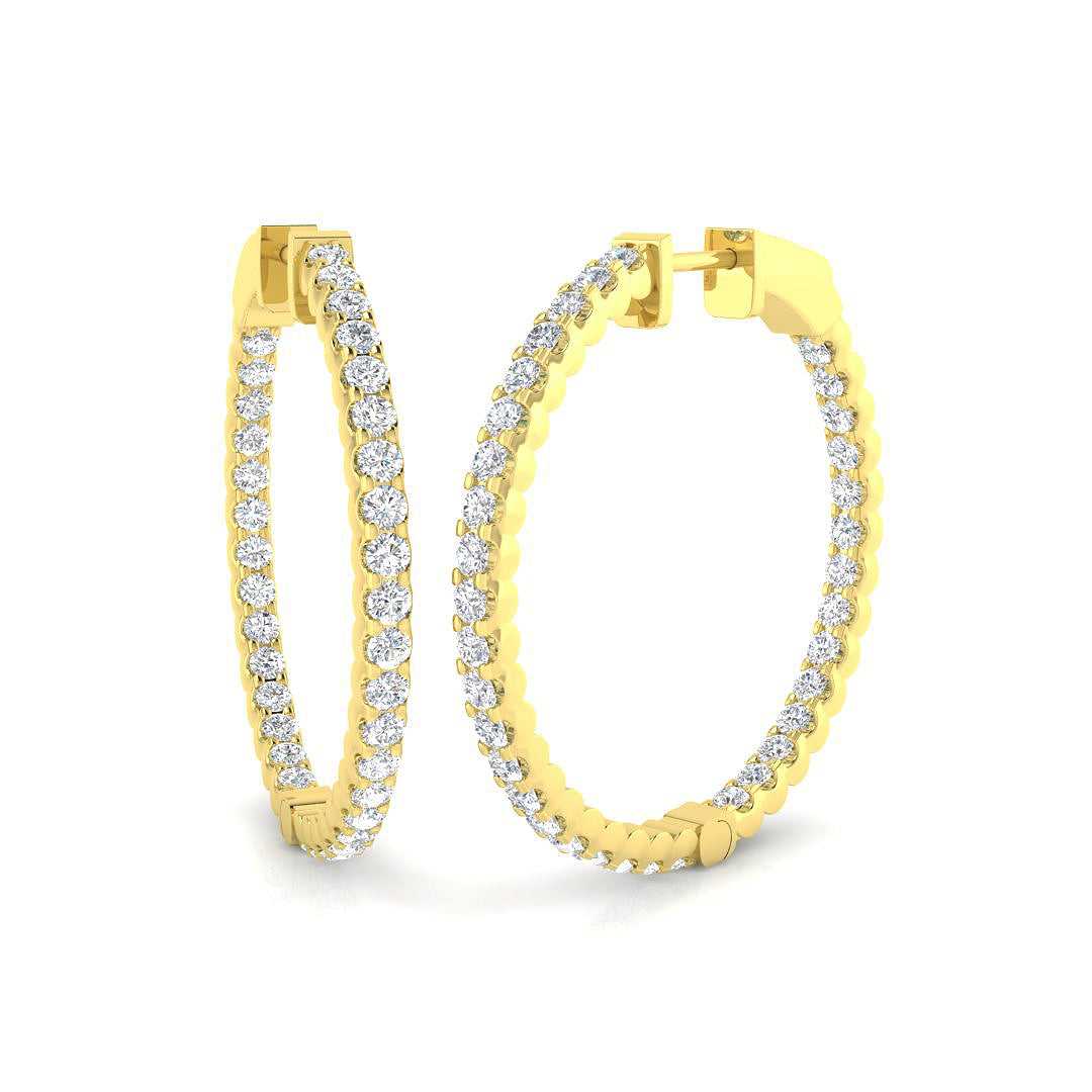 Round Diamond Earrings