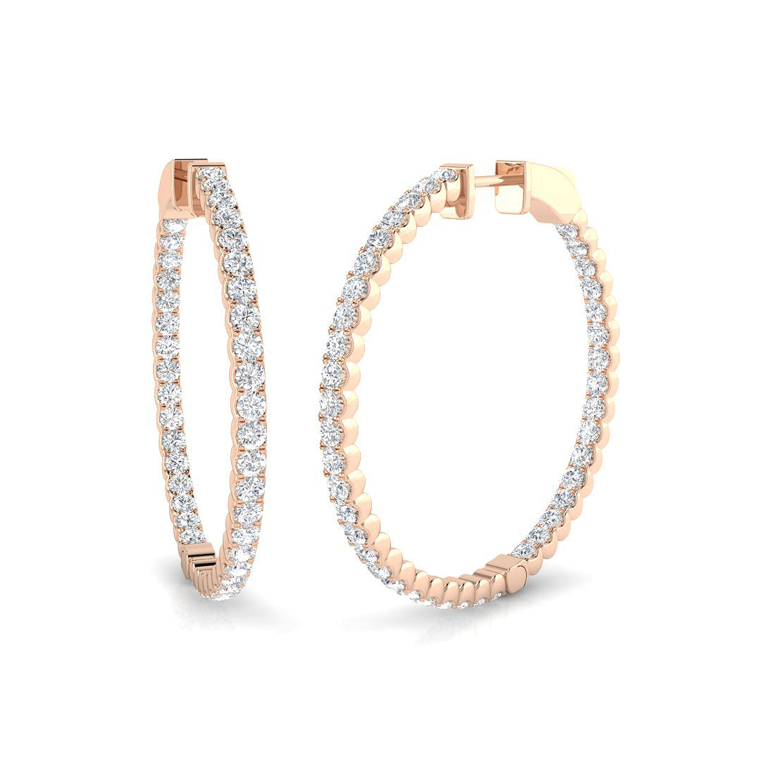 Round Diamond Earrings