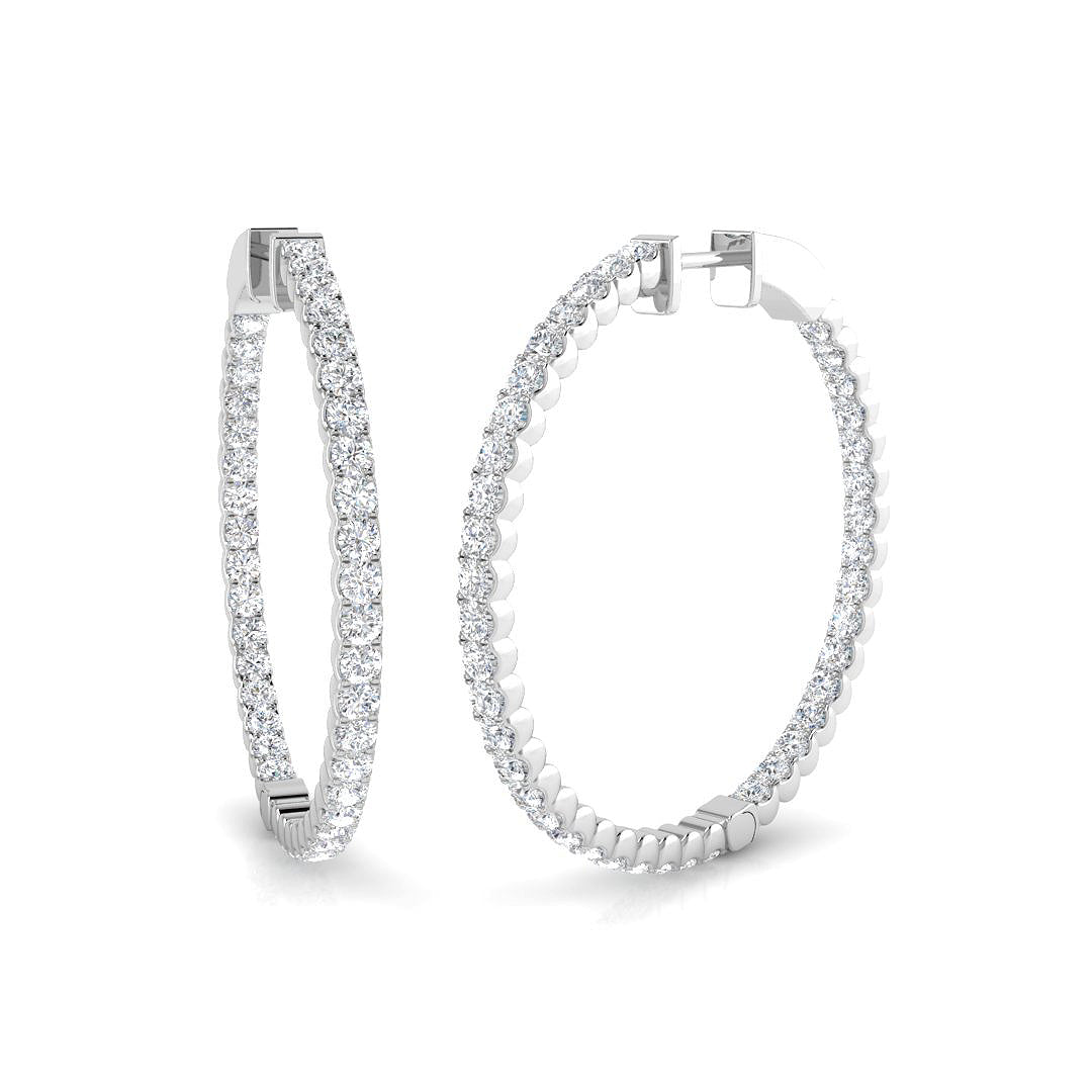 Round Diamond Earrings