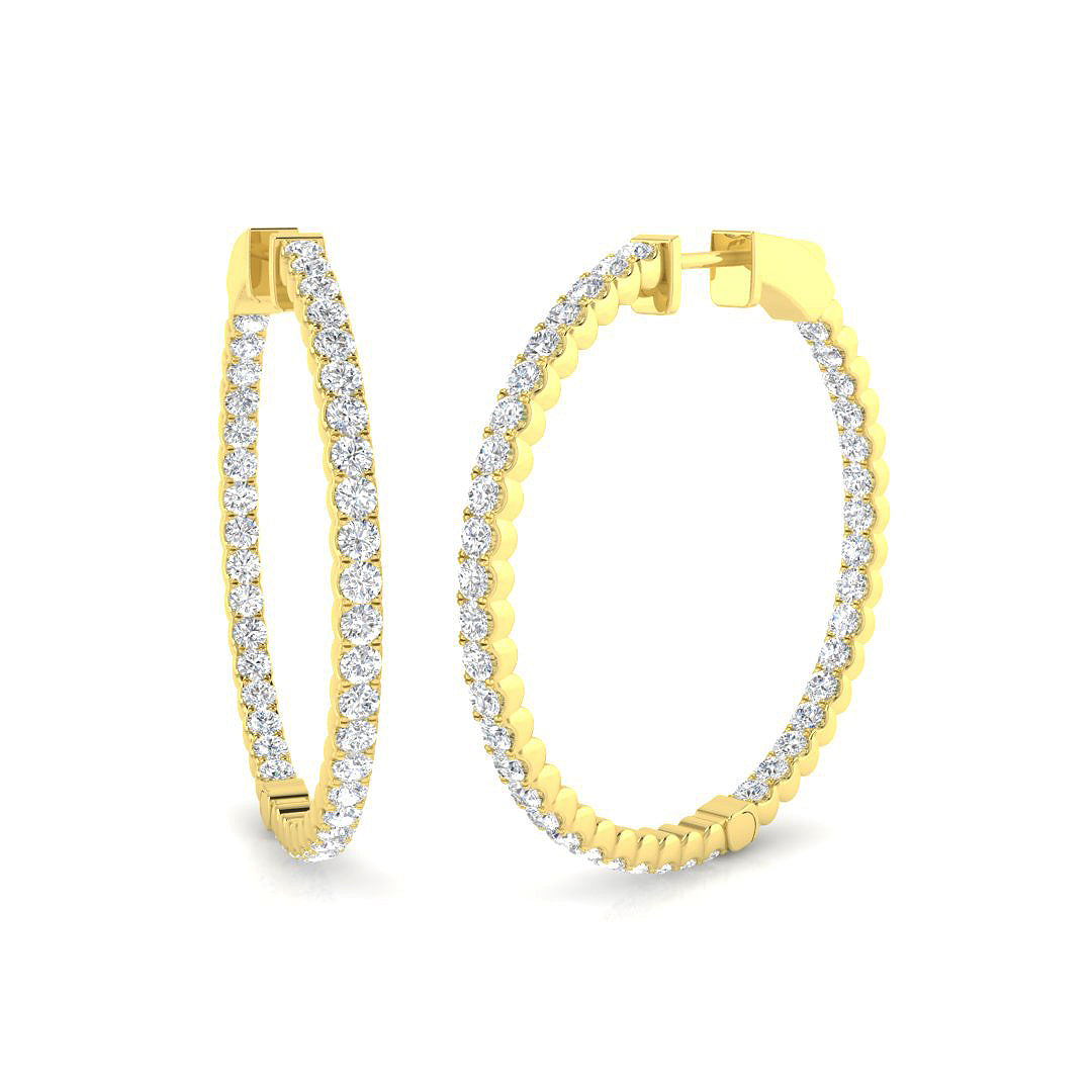 Round Diamond Earrings