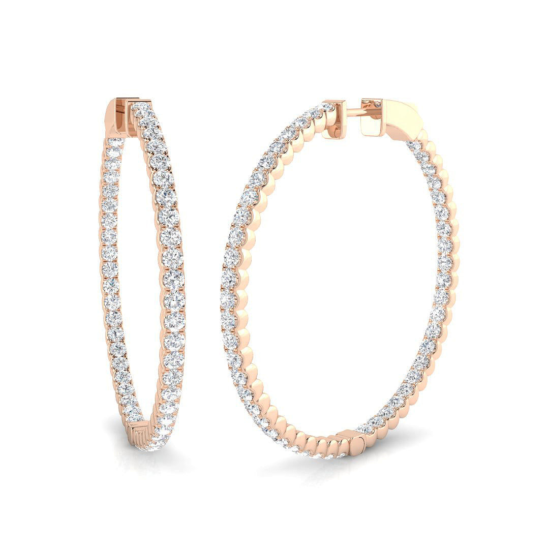 Round Diamond Earrings