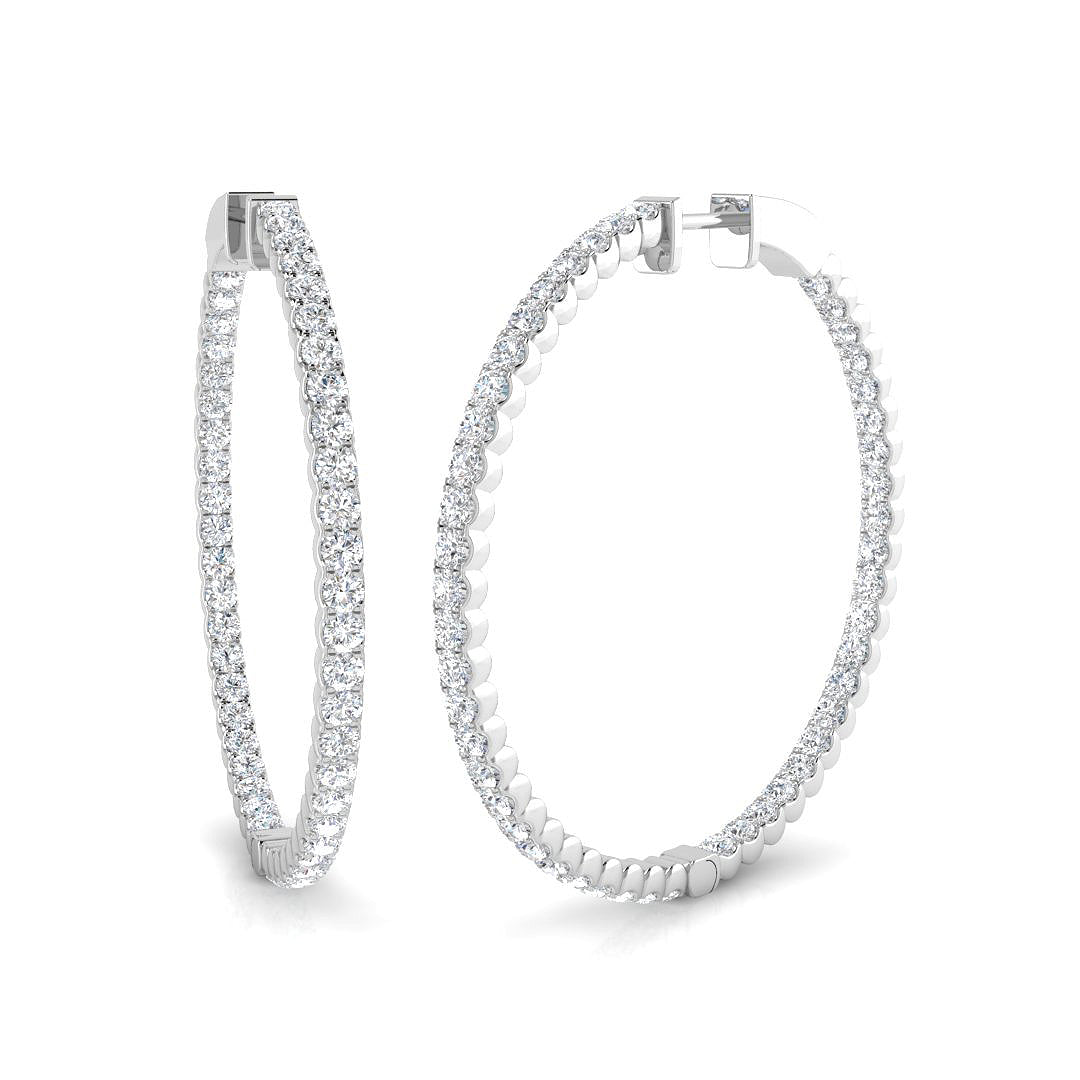 Round Diamond Earrings