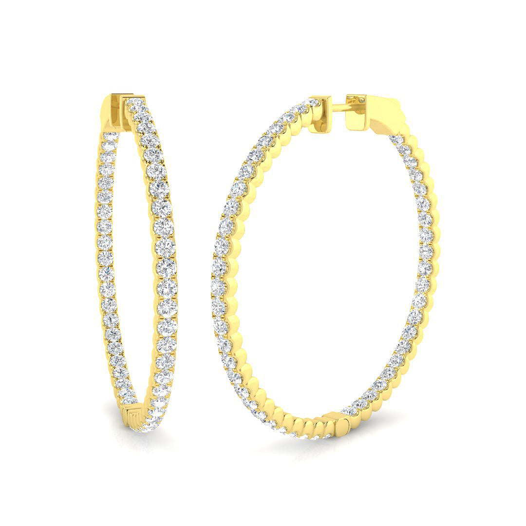 Round Diamond Earrings