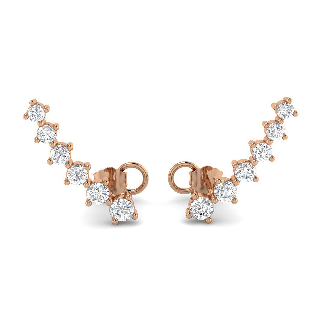 Round Diamond Earrings