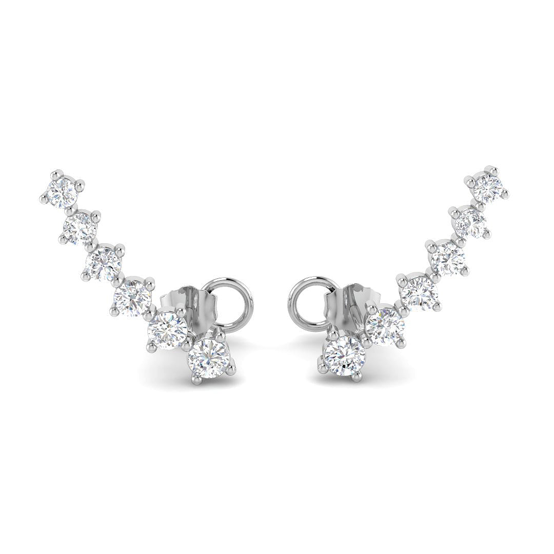 Round Diamond Earrings