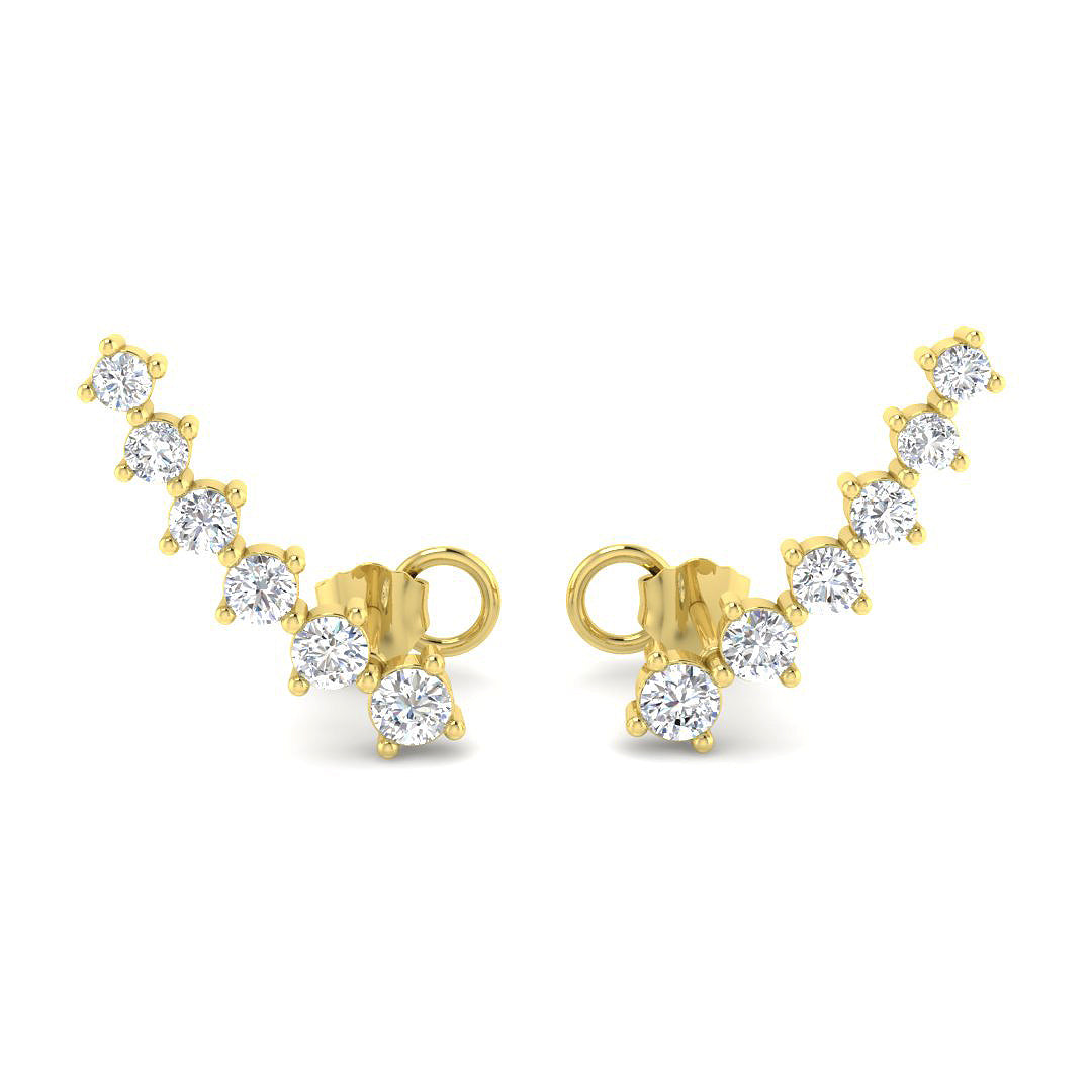 Round Diamond Earrings