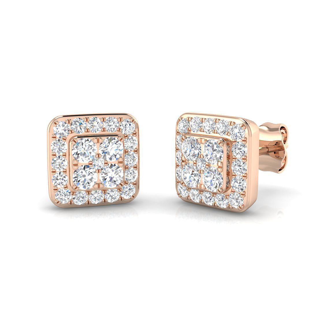 Round Diamond Earrings