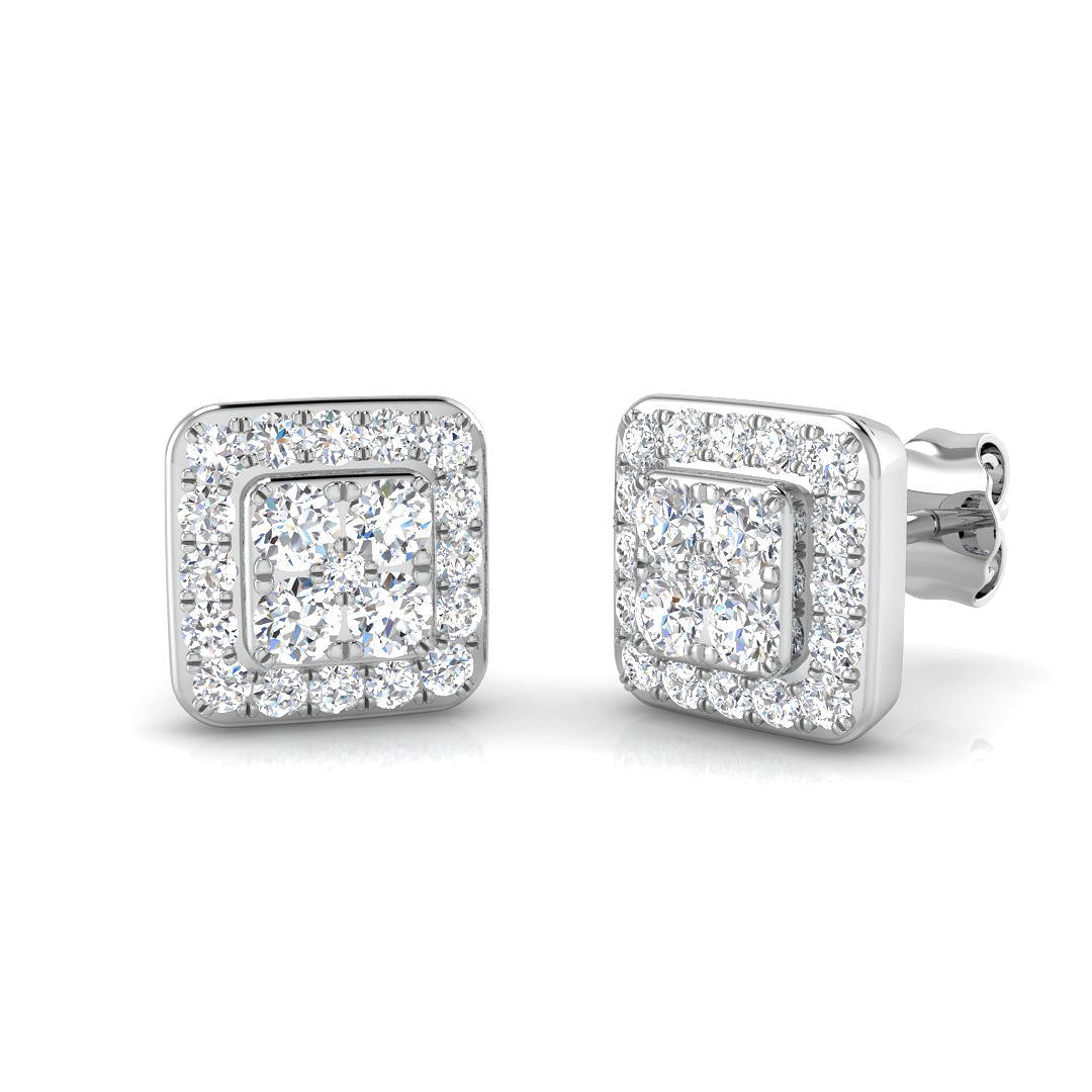 Round Diamond Earrings