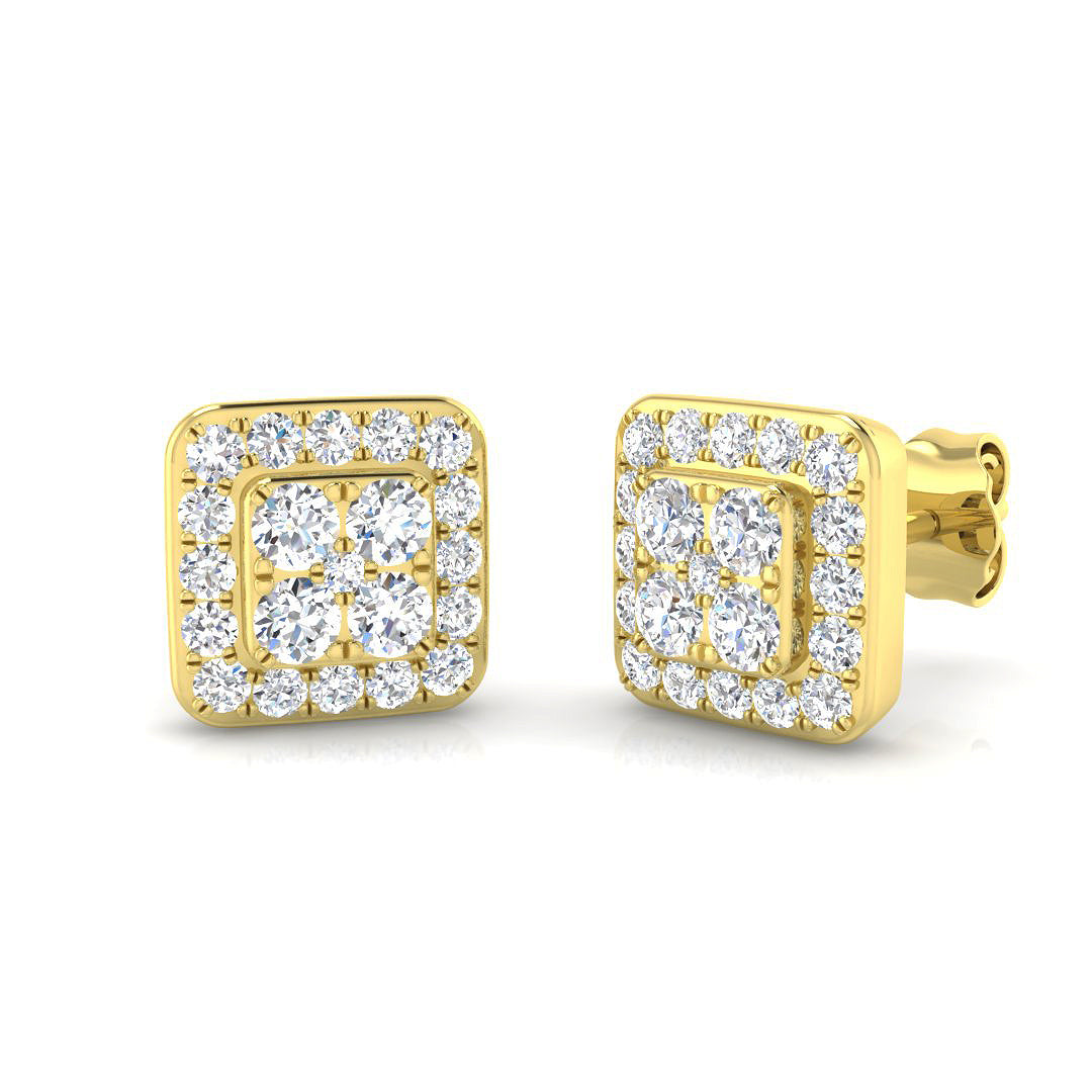 Round Diamond Earrings