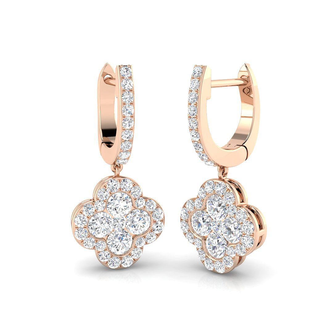 Round Diamond Earrings