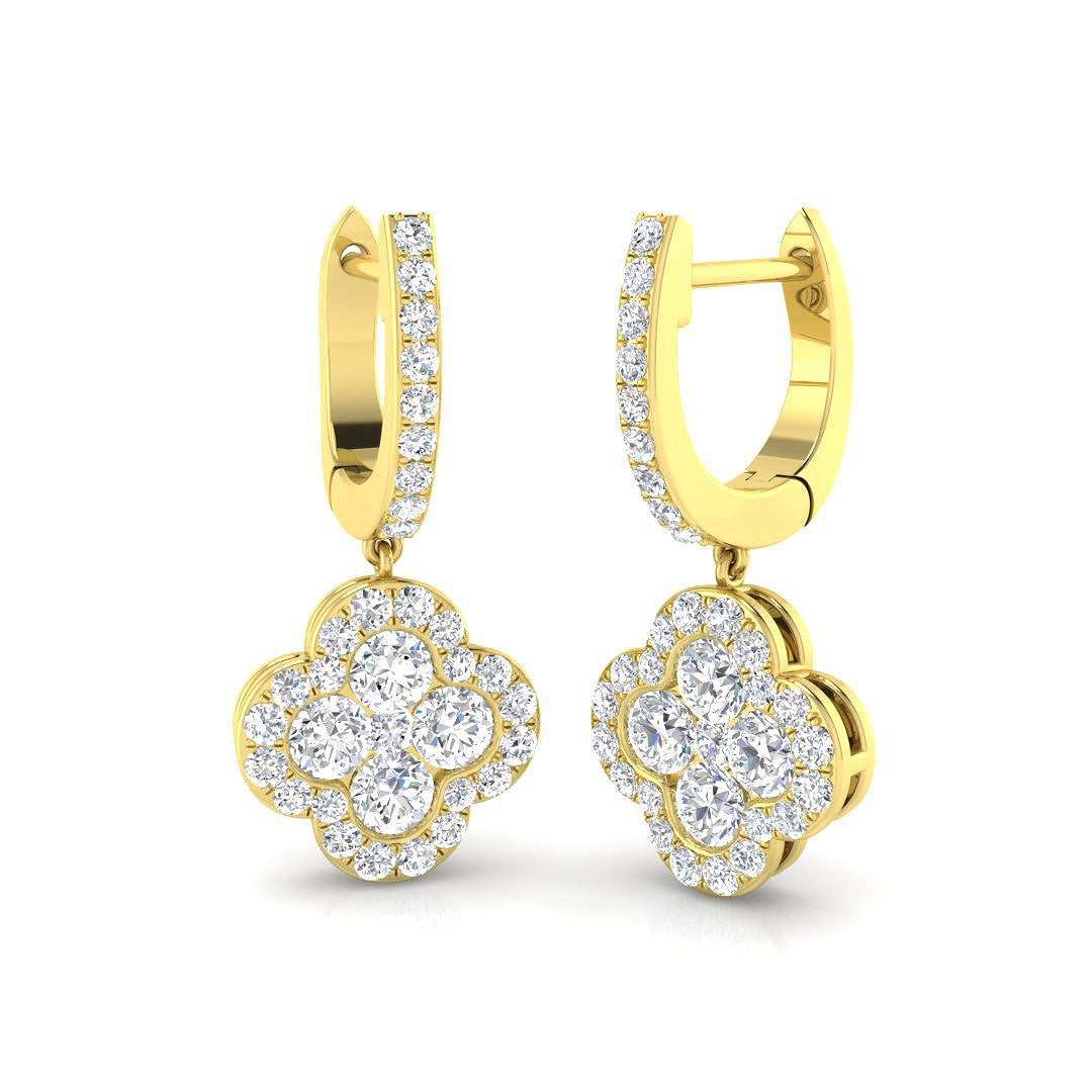 Round Diamond Earrings