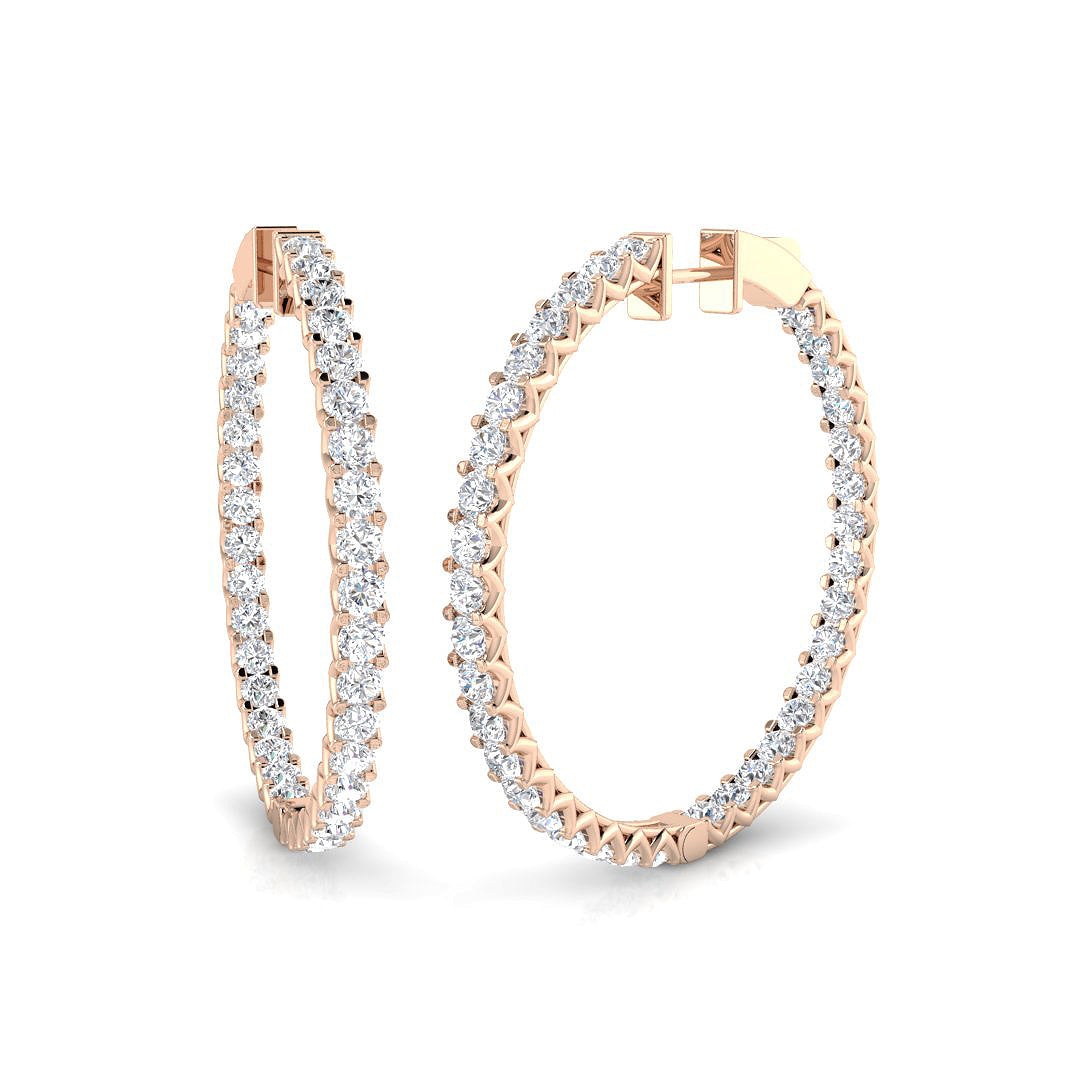 Round Diamond Earrings