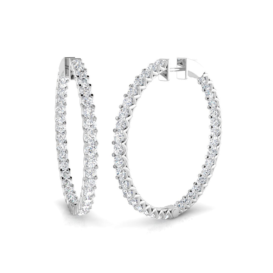 Round Diamond Earrings