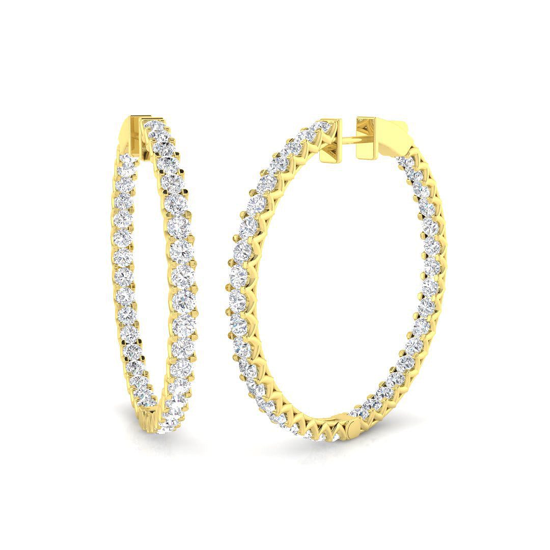 Round Diamond Earrings