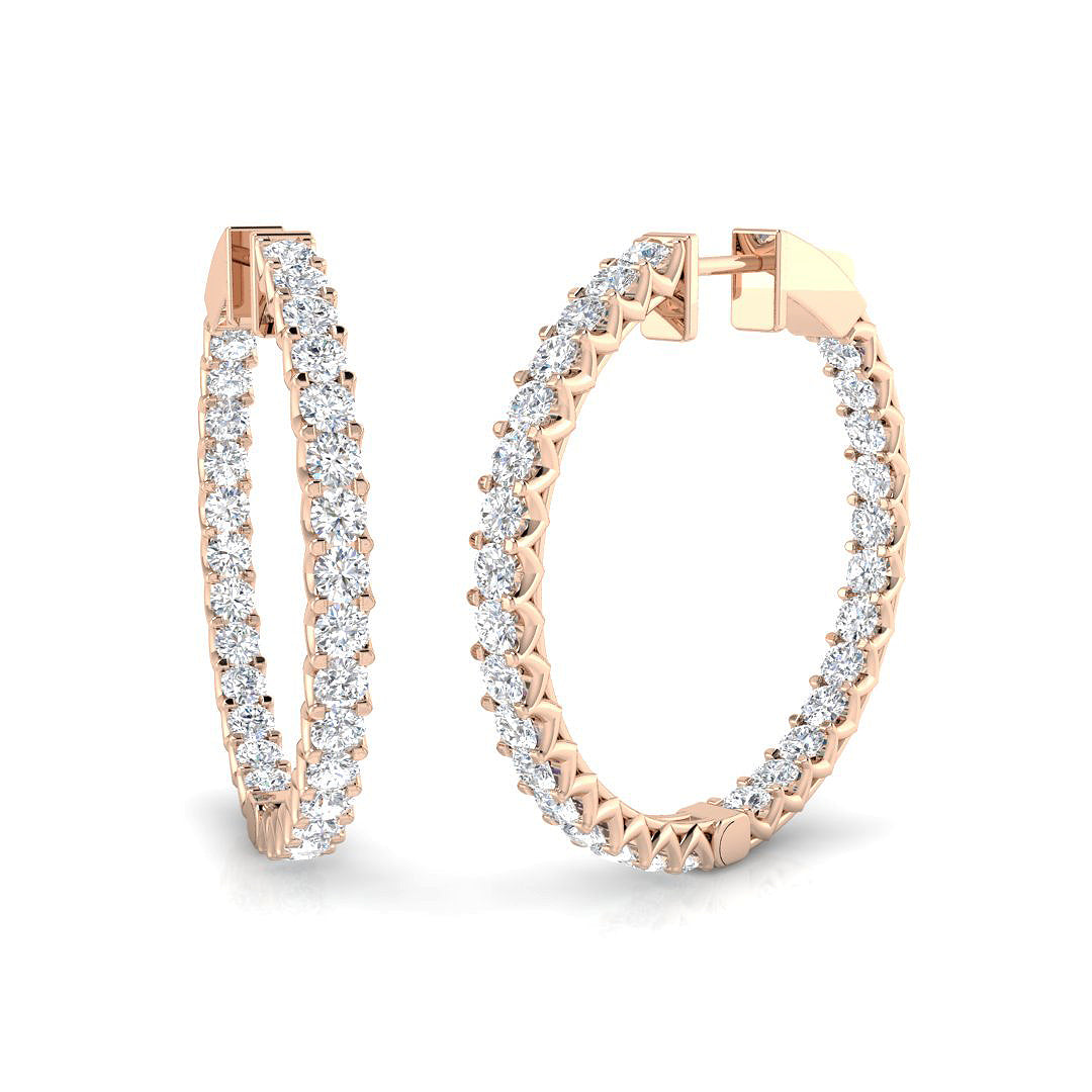 Round Diamond Earrings