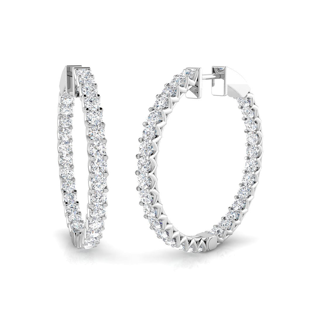Round Diamond Earrings