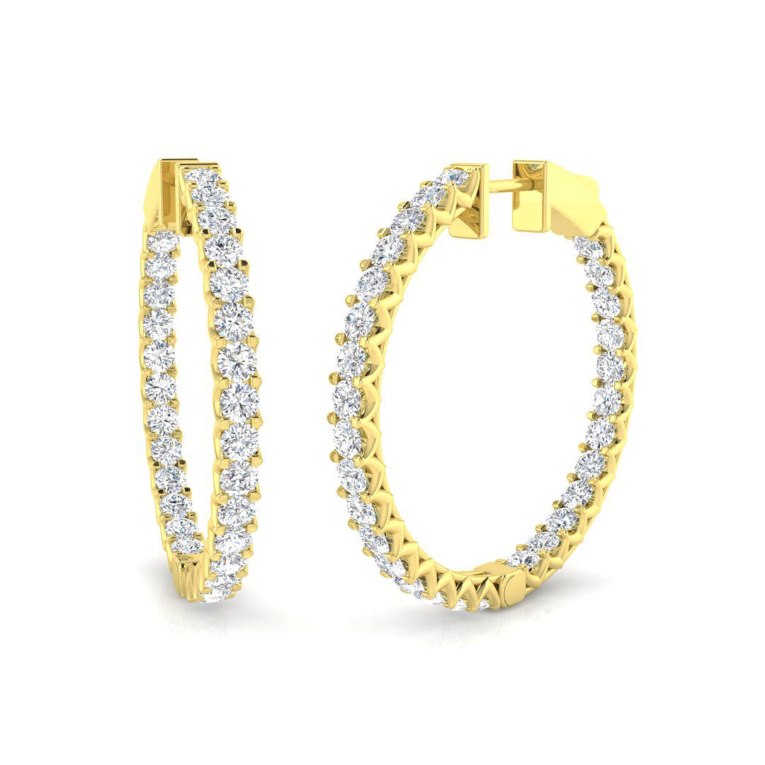 Round Diamond Earrings