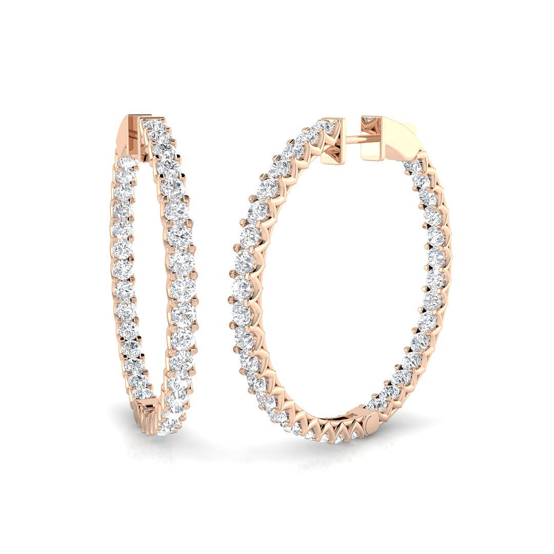 Round Diamond Earrings