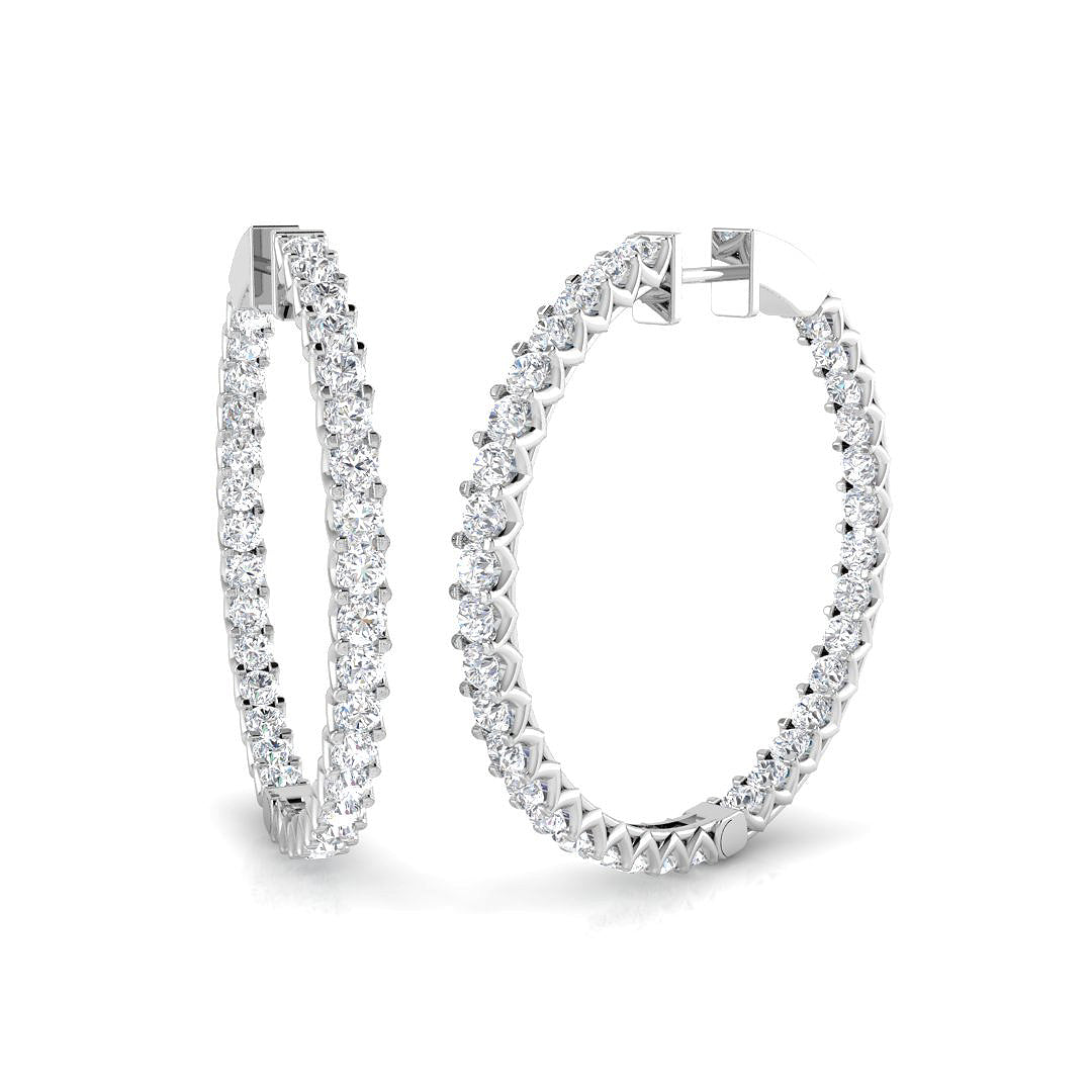 Round Diamond Earrings