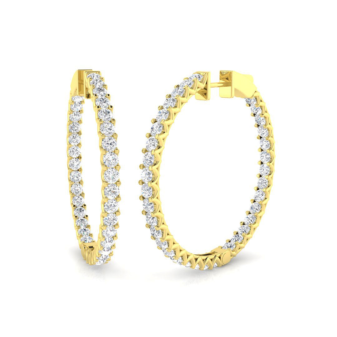 Round Diamond Earrings