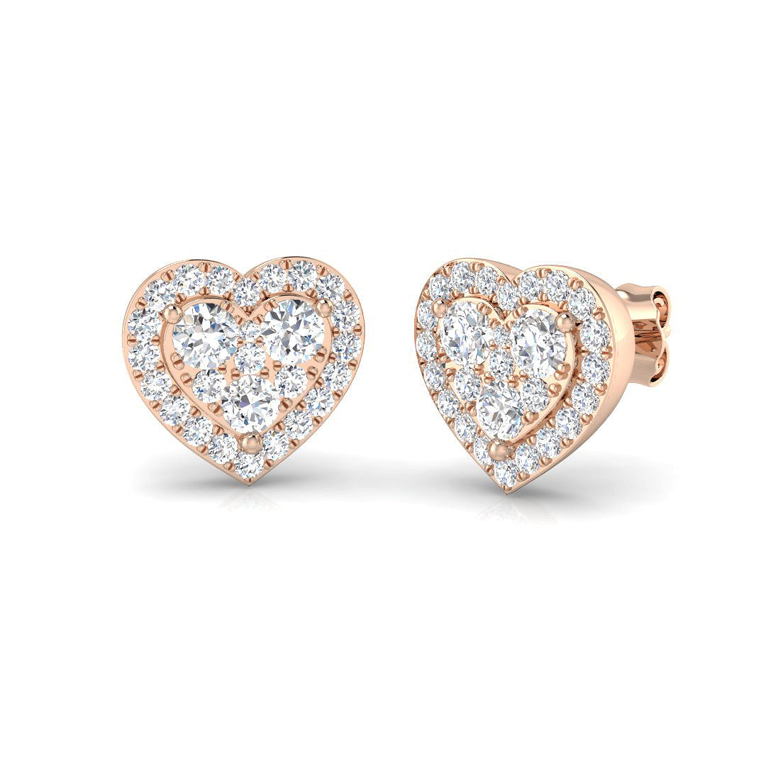Round Diamond Earrings