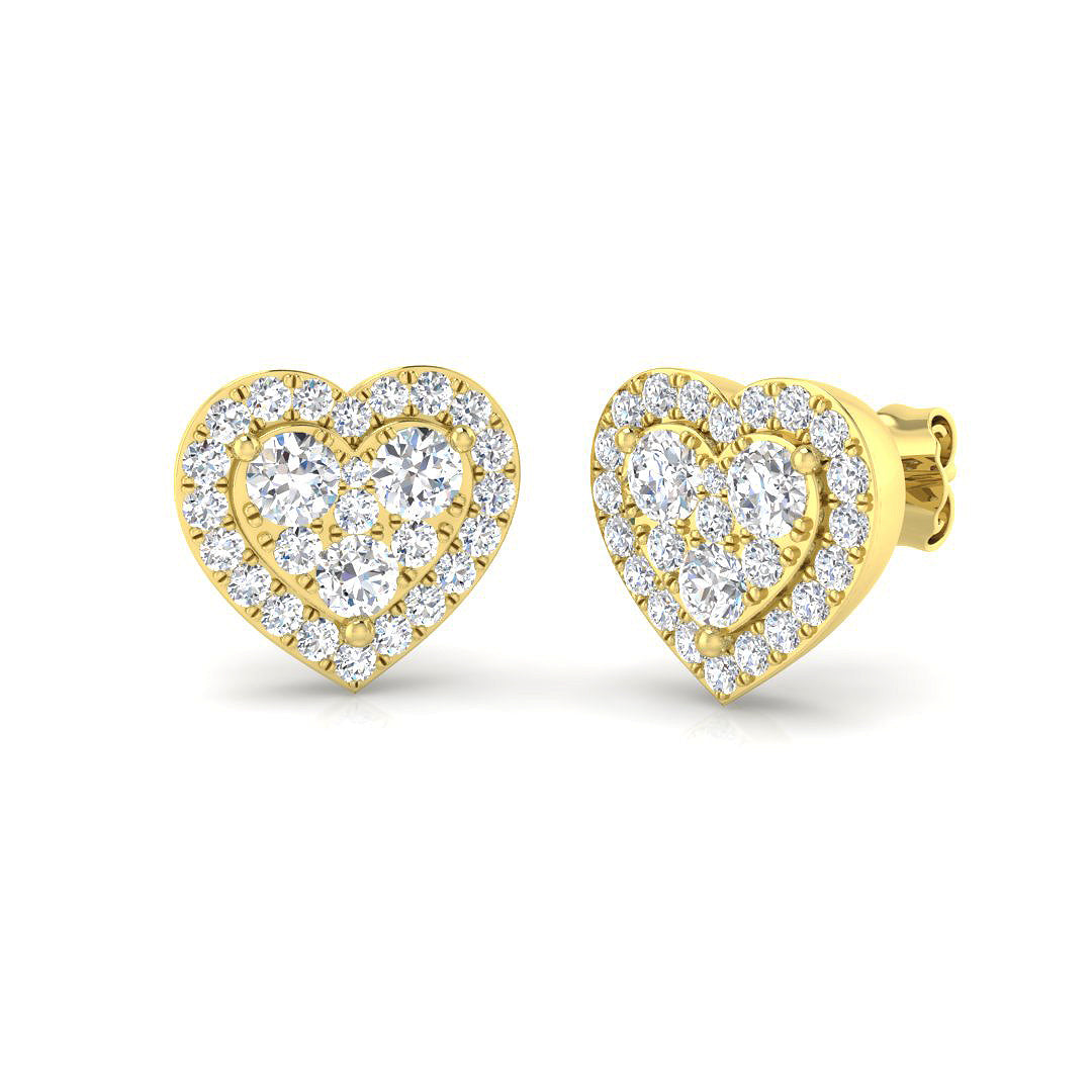 Round Diamond Earrings