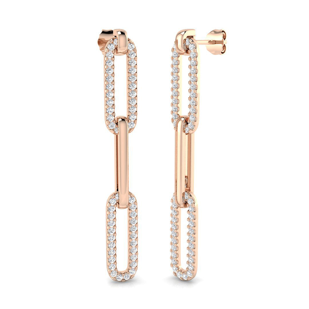 Round Diamond Earrings