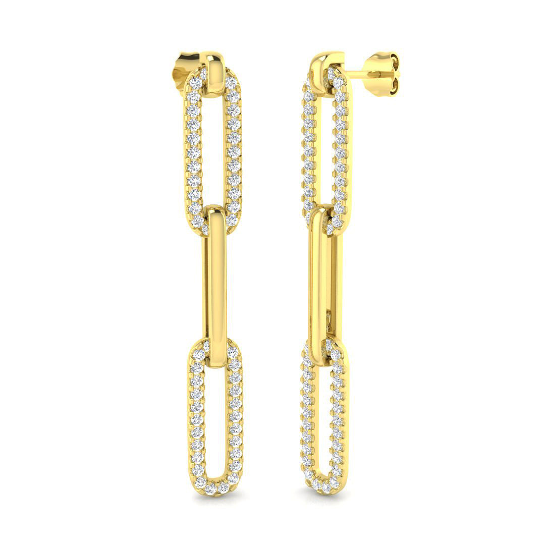 Round Diamond Earrings