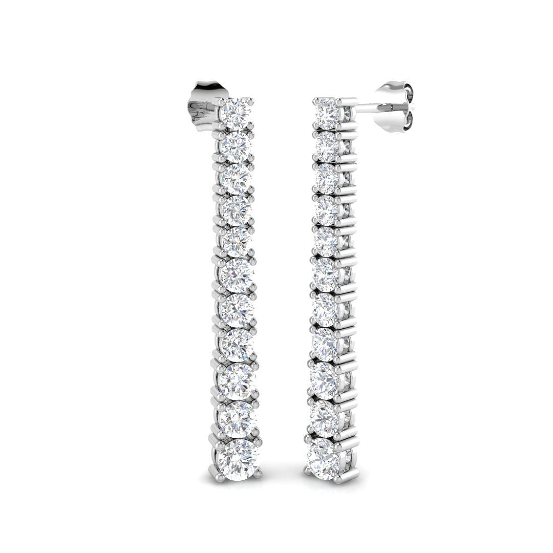 Round Diamond Earrings