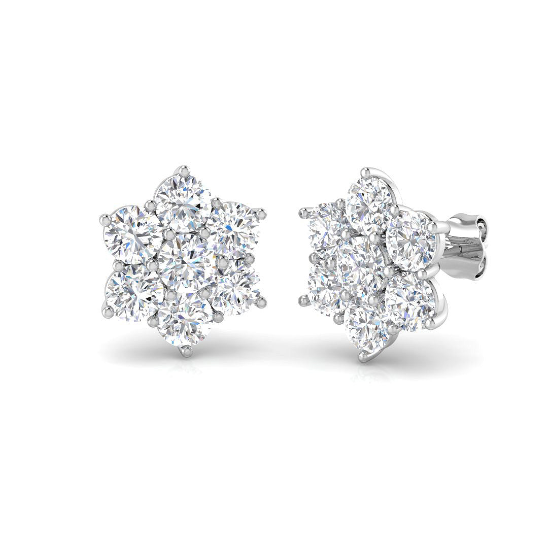 Round Diamond Earrings