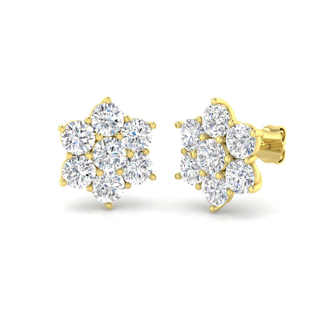 Round Diamond Earrings