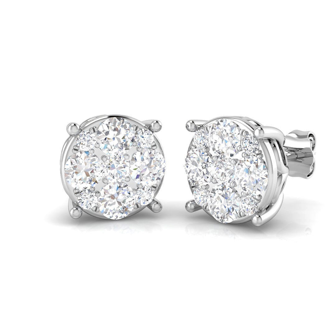Round Diamond Earrings