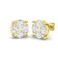 Round Diamond Earrings