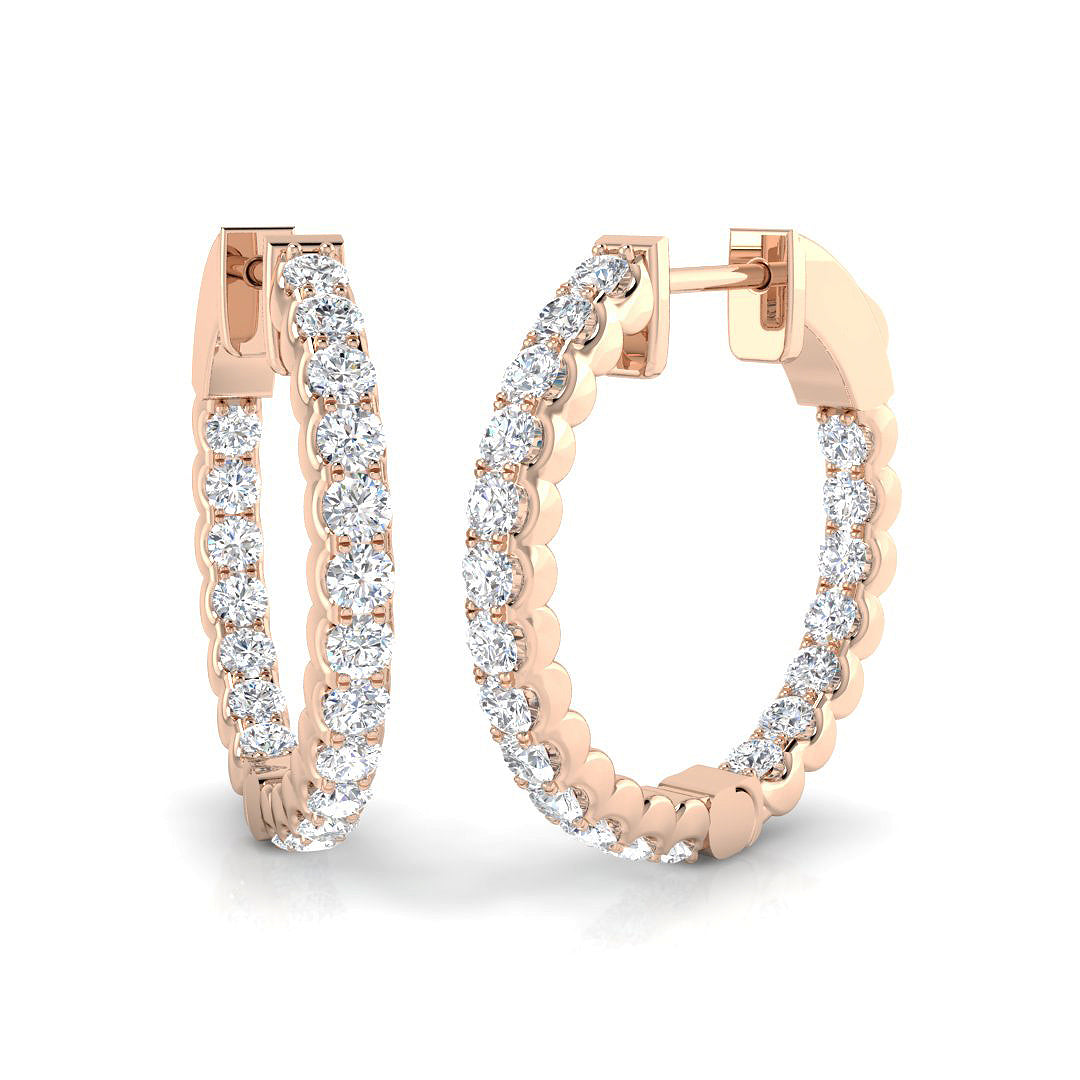Round Diamond Earrings