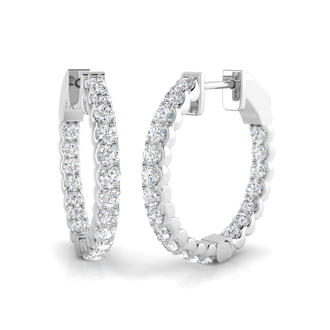 Round Diamond Earrings