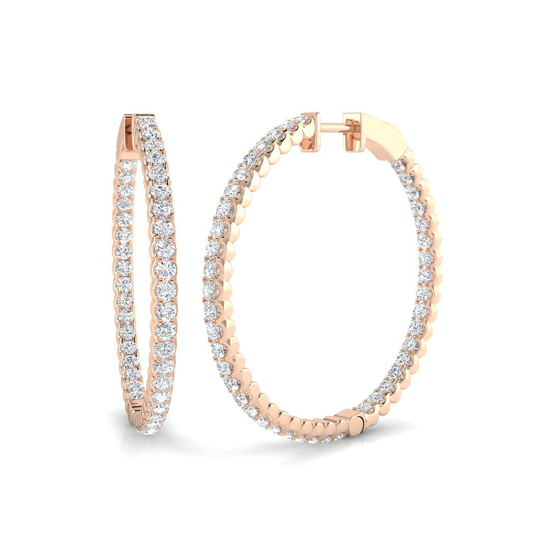 Round Diamond Earrings