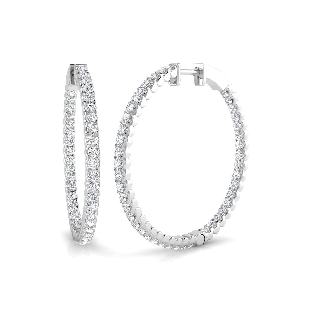 Round Diamond Earrings
