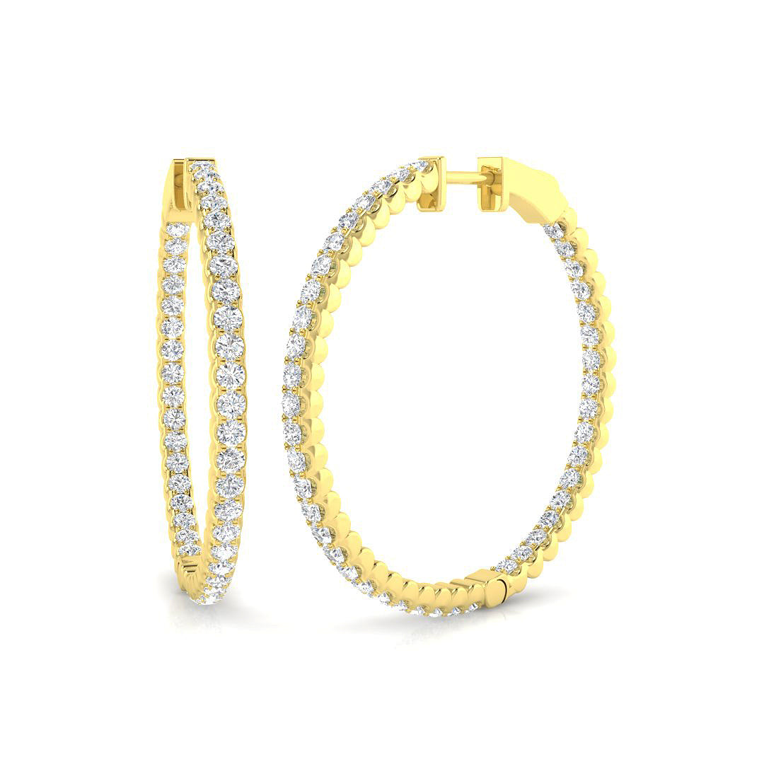 Round Diamond Earrings