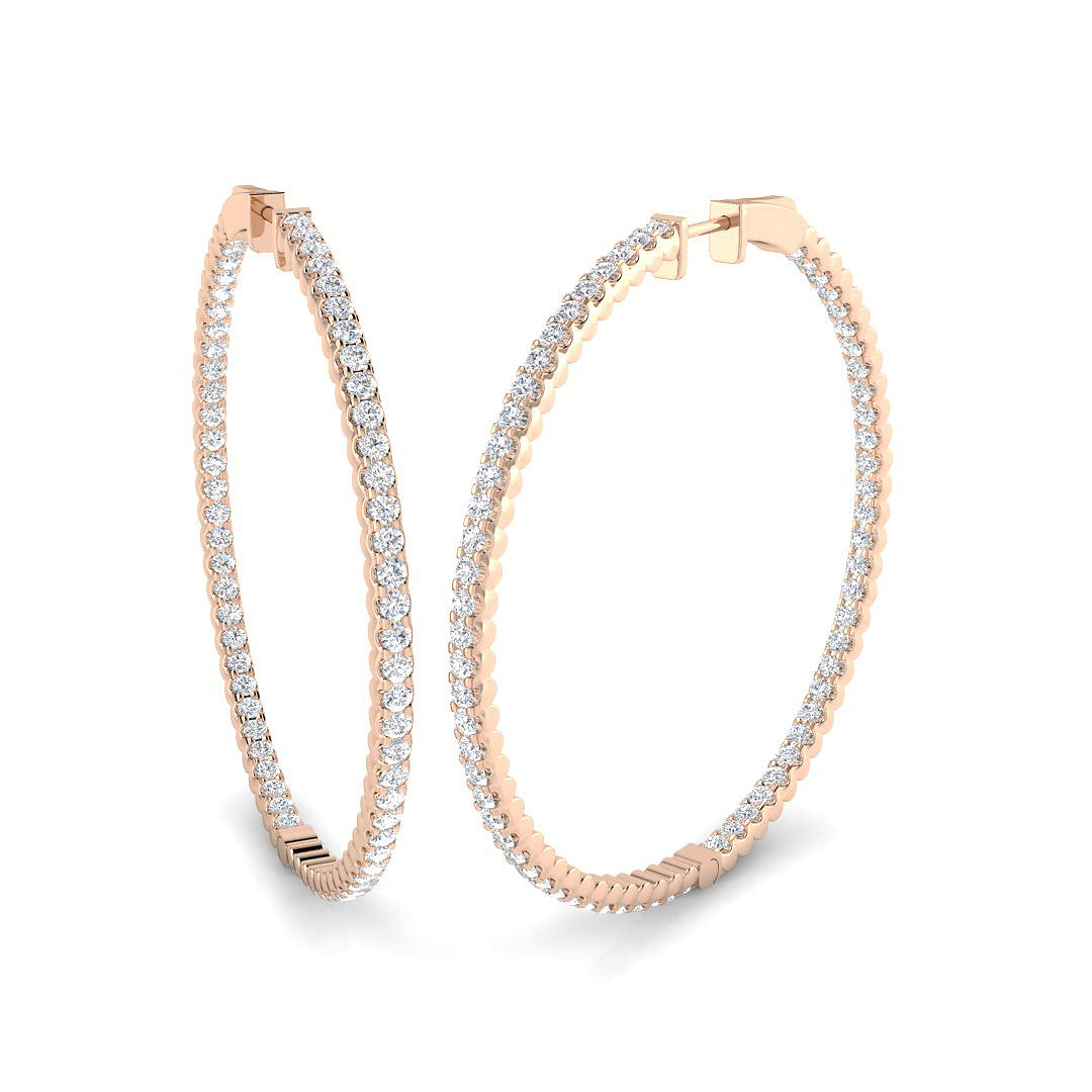 Round Diamond Earrings