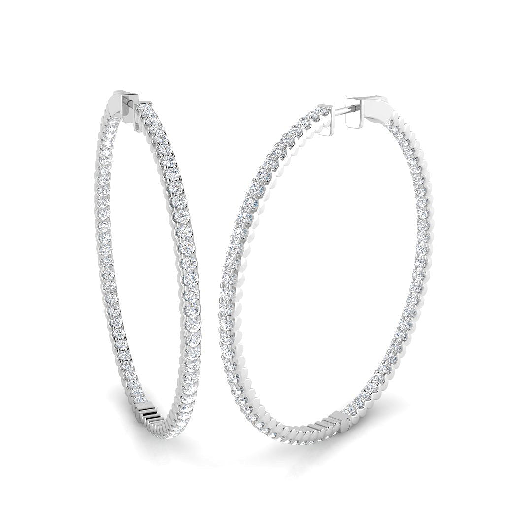 Round Diamond Earrings