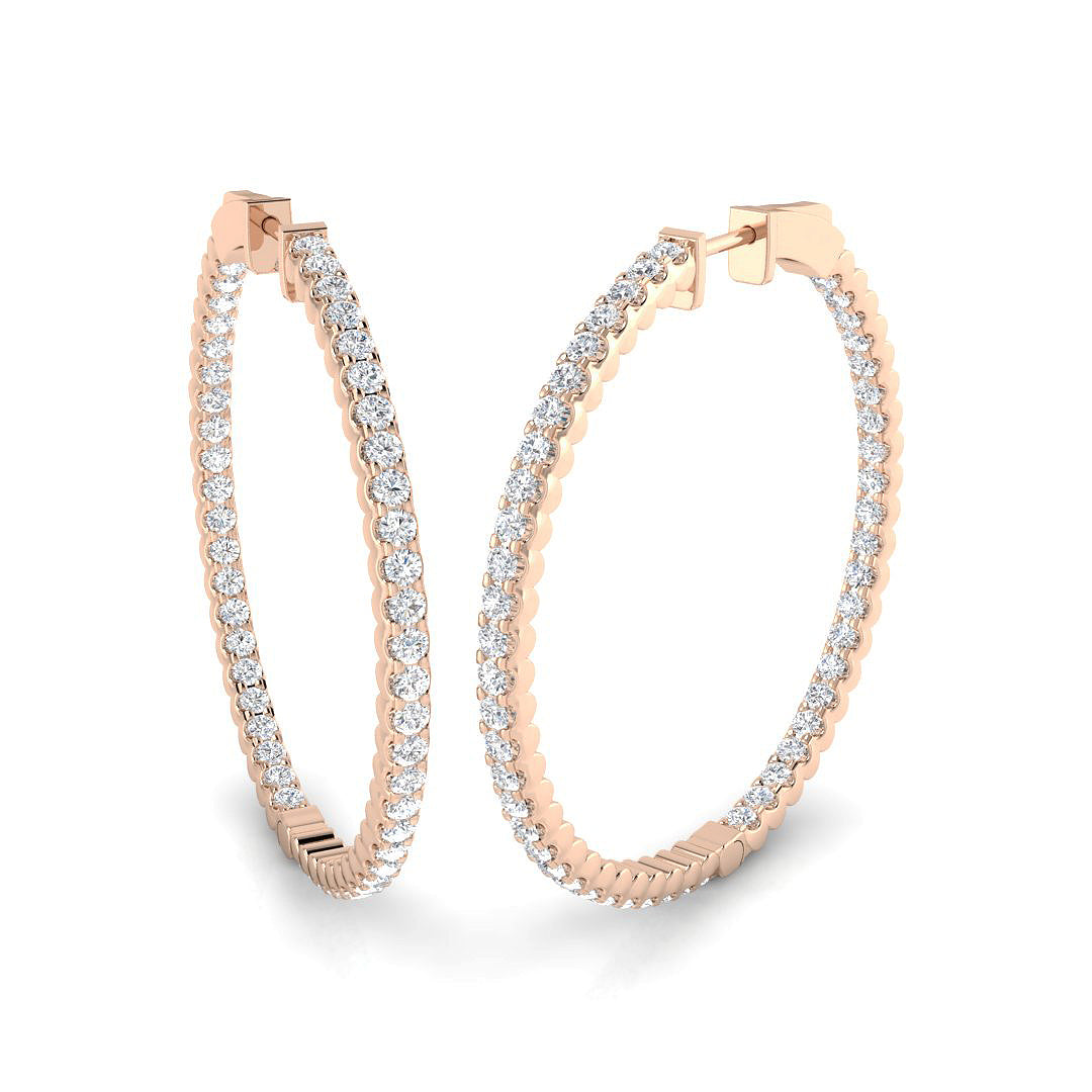 Round Diamond Earrings