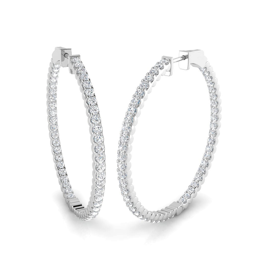 Round Diamond Earrings