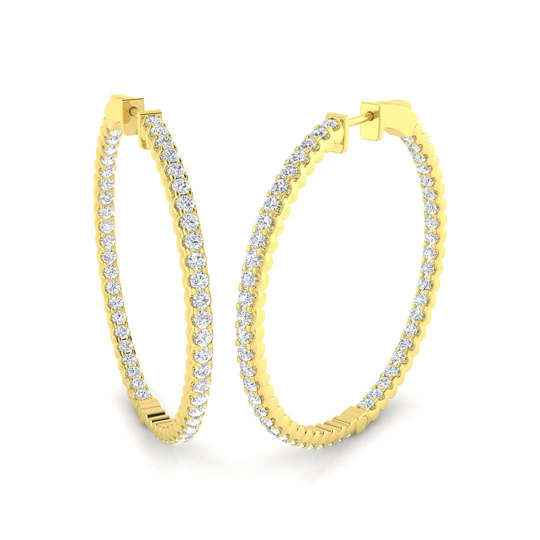 Round Diamond Earrings